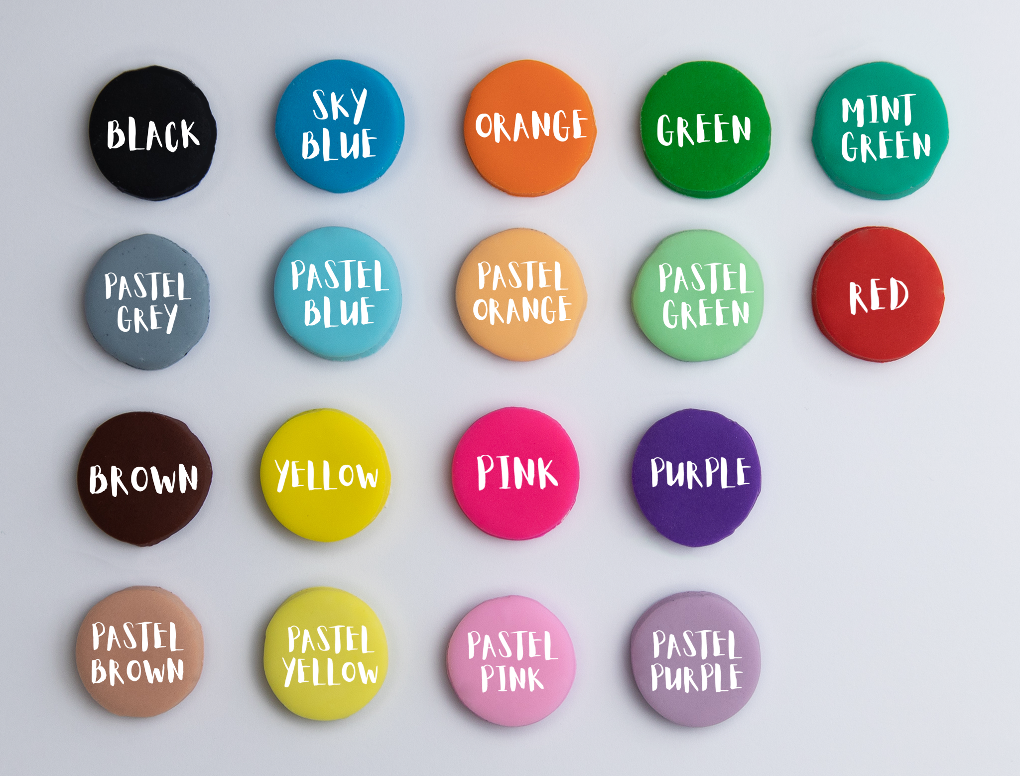 [NEW] Fondant Colour Chart